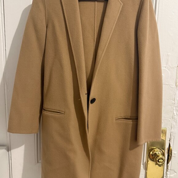 Theory Wool/Cashmere Tan Blazer Coat, small - Picture 2 of 6